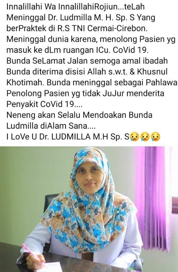 Hoax Tak Berkesudahan, Dokter RS Ciremai Disebut Meninggal Dunia Usai Rawat PDP Covid-19