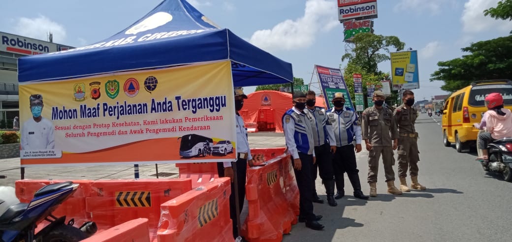 Pos Penyekatan Wilayah Kabupaten Cirebon Sudah Didirikan, Kendaraan yang Lewat akan Diperiksa