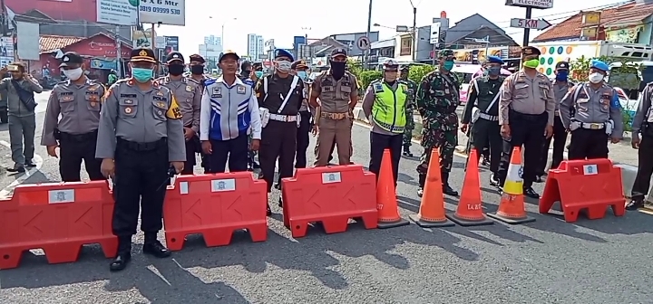 Aparat Gabungan Simulasi Penyekatan Perbatasan Kota