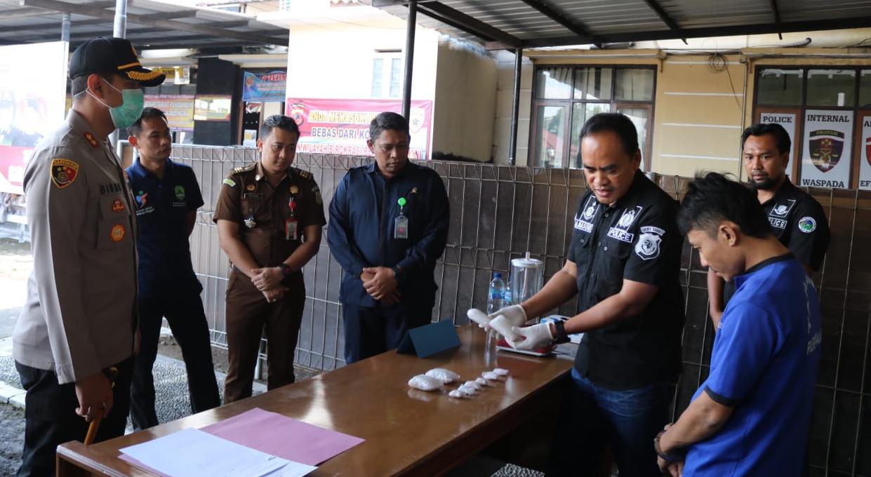 Polres Majalengka Musnahkan Barang Bukti 465 Gram Sabu