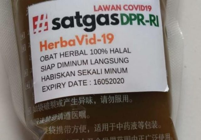 Soal Impor Jamu Herbal, Satgas Covid-19 DPR: Dibeli Pakai Uang Pribadi, Bukan APBN