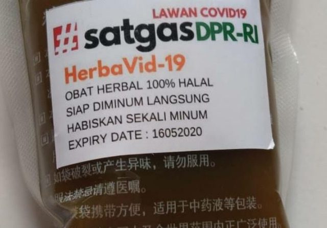 Impor Jamu dari Tiongkok, Satgas Lawan Covid-19 DPR Tuai Sorotan