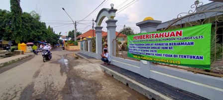 Mulai Tiadakan Salat Berjamaah, Pengurus Masjid Antisipasi Penyebaran Virus Corona