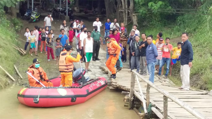 Lansia Tenggelam di Sungai Cimanuk