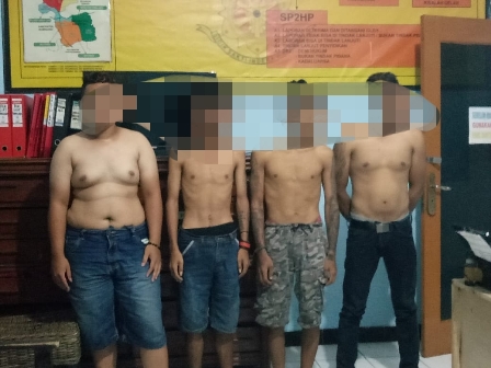 Lagi Asyik Pesta Miras, Empat Pemuda Diciduk Polsek Kadipaten