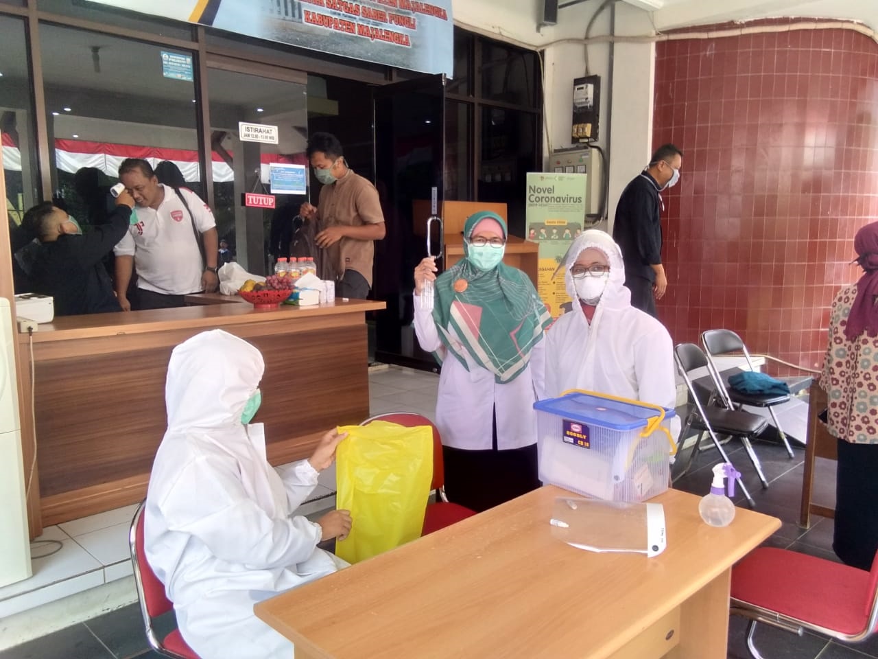 Puluhan Pegawai Kantor ATR/BPN Ikuti Rapid Test