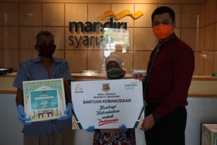 Mandiri Syariah Cirebon Peduli Covid-19, Sisihkan Gaji Pegawai, Bantu Masyarakat Terdampak
