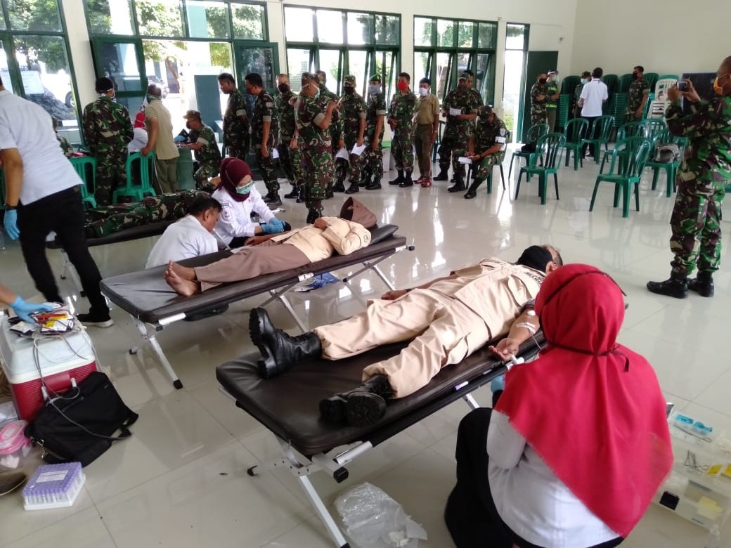 Kodim Kuningan Gelar Donor Darah, Terkumpul 42 Labu