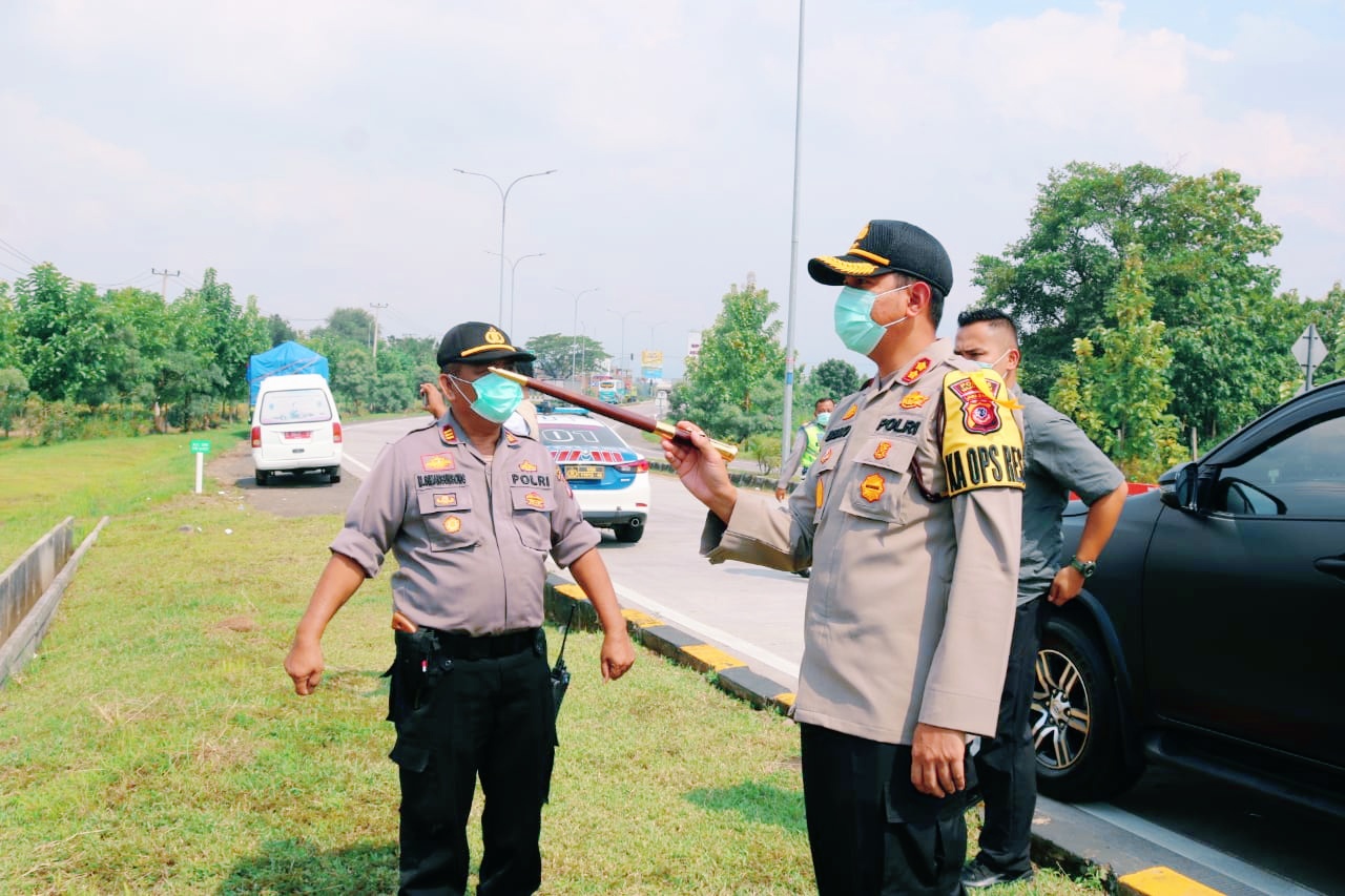 Kapolres Cek Kesiapan Posko di Tol