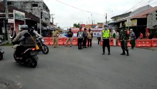 4 Titik di Wilayah Ciledug Cirebon Juga Ditutup Mulai Pukul 16.00-18.00 WIB selama PSBB