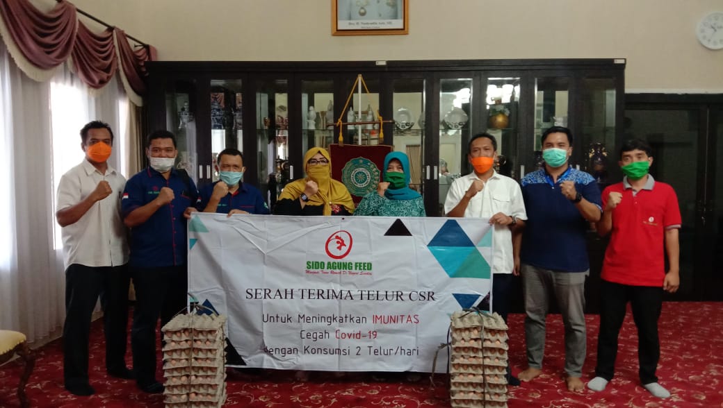 PT Sido Agung Distribusikan 20.000 Telur untuk Pemkot Cirebon