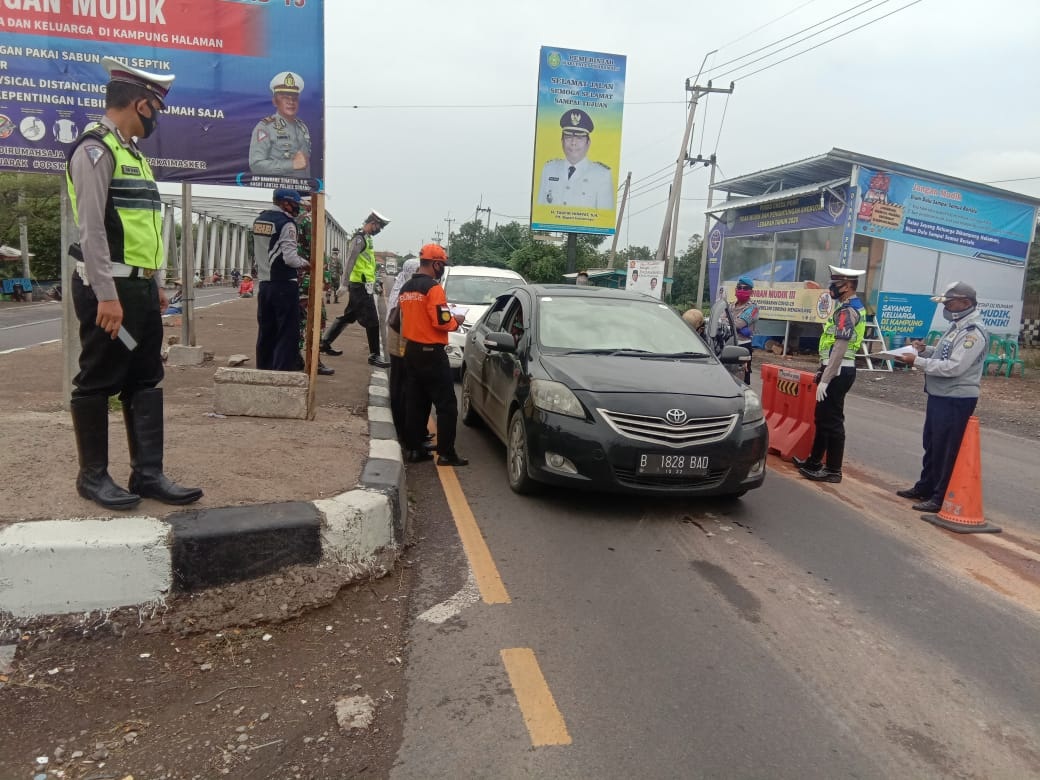 Perketat Kendaraan Masuk, Pemudik Langsung  Disuruh Putar Balik