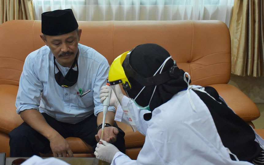 Hasil Rapid Test Anggota DPRD Indramayu Negatif