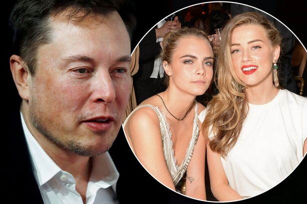 Elon Musk Dituduh “Threesome” dengan Amber Heard dan Cara Delevingne