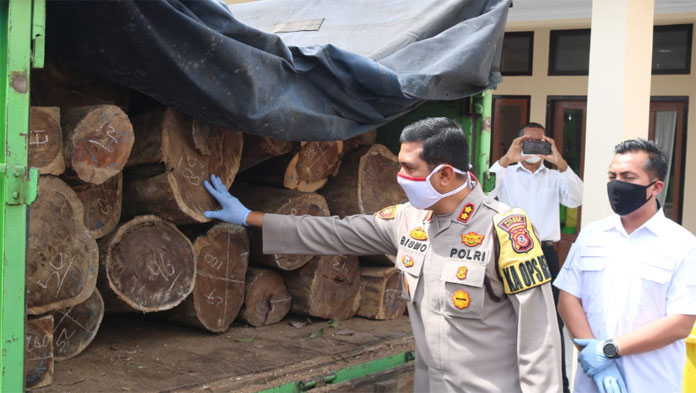 Ungkap Kasus Illegal Logging, Polres Majalengka Tangkap 8 Tersangka