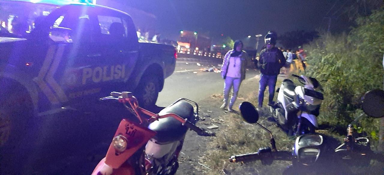 Pengendara Motor Tewas Mengenaskan di Jl Pantura Pangenan Cirebon