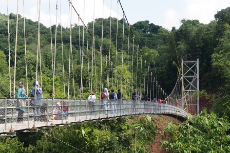 Jadi Spot Selfie, yang Lewat Jembatan Gantung Winduhaji Dibatasi Maksimal 15 Orang