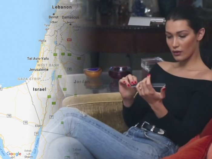 Palestina Tidak Ada di Google Maps, Supermodel Bella Hadid Turut Bereaksi