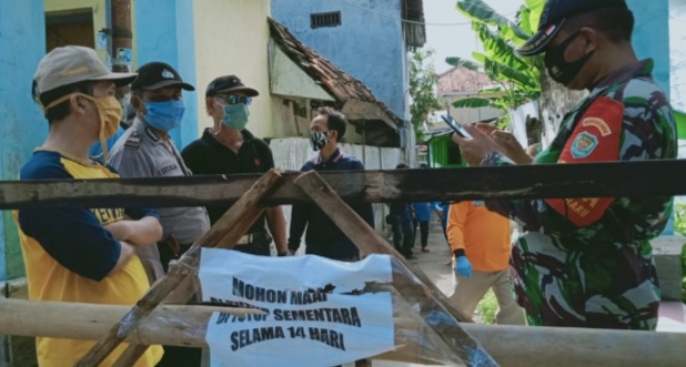 4 Warganya Positif Covid-19, Kampung Samadikun Kota Cirebon Langsung Tutup Akses
