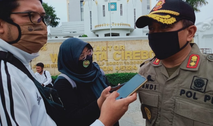 Terkait Sanksi Tidak Pakai Masker, Satpol PP Kota Cirebon Masih Gunakan Perwal