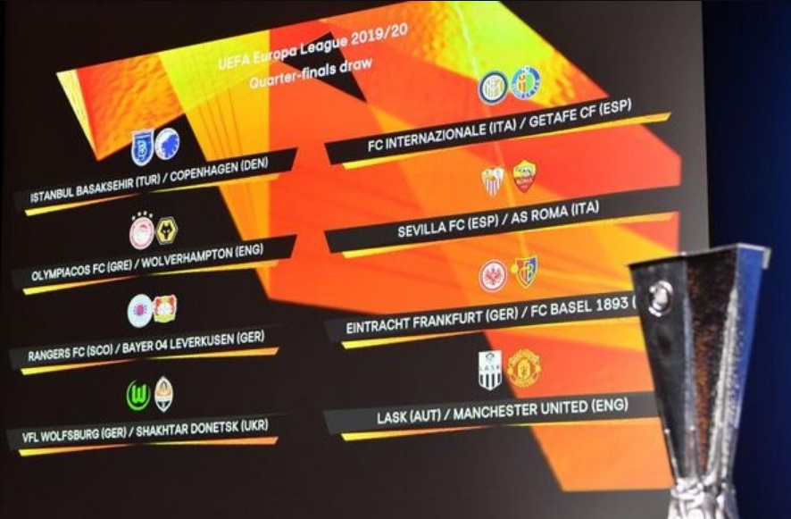 Hasil Drawing Perempat Final Liga Europa 2019/2020