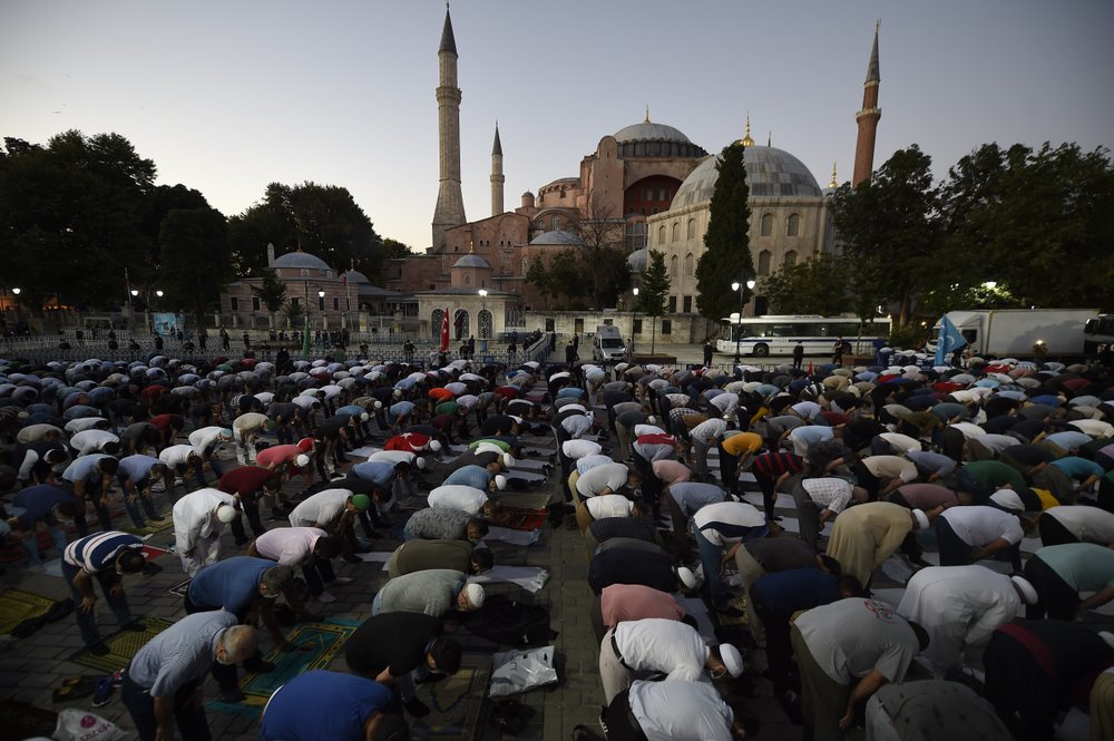 Erdogan Kunjungi Hagia Sophia Pasca Diubah Jadi Masjid