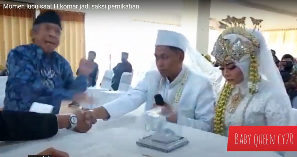 Pelawak Qomar Gebrak Meja saat Jadi Saksi Pernikahan