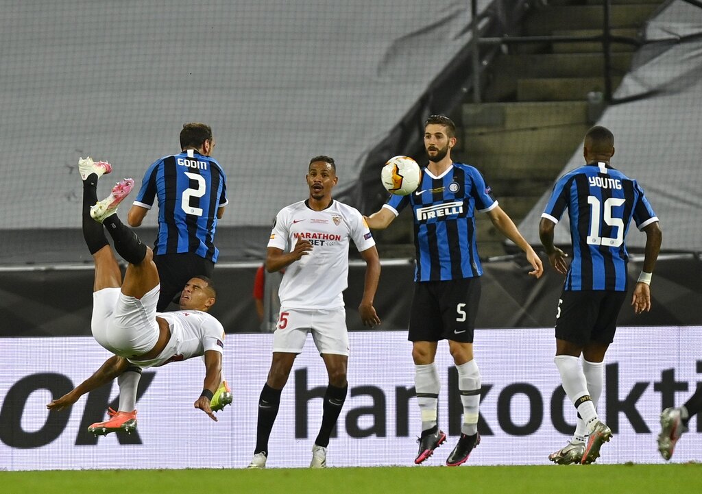 Hasil Final Liga Europa: Babak Pertama, Inter Milan vs Sevilla Skor 2-2