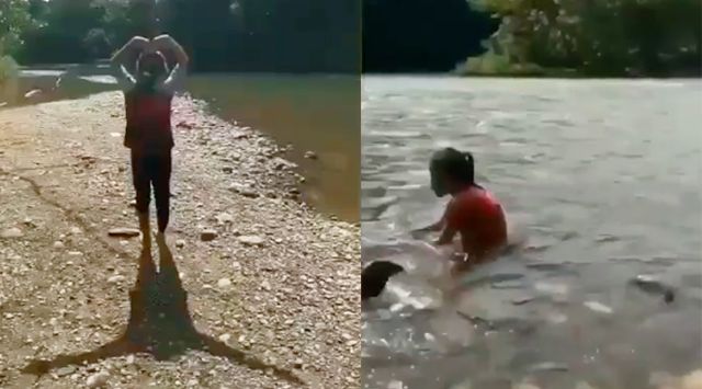 Merinding!! Penampakan di Sungai Dekat Kuburan, Lihat Vidoenya