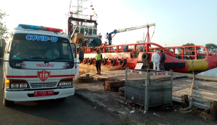 2 ABK Kapal AHT ASL Pelangi Terkonfirmasi Covid-19 di Cirebon