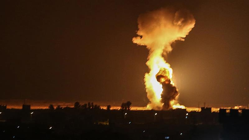 Pesawat Tempur Israel Bombardir Jalur Gaza