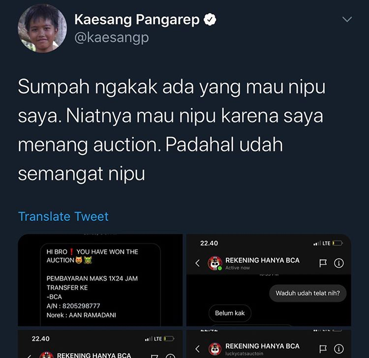 Nyalinya Gede Banget, Anak Presiden Mau Ditipu