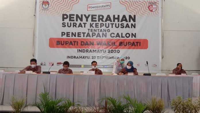 4 Paslon Peserta Pilkada Indramayu Resmi Ditetapkan KPU