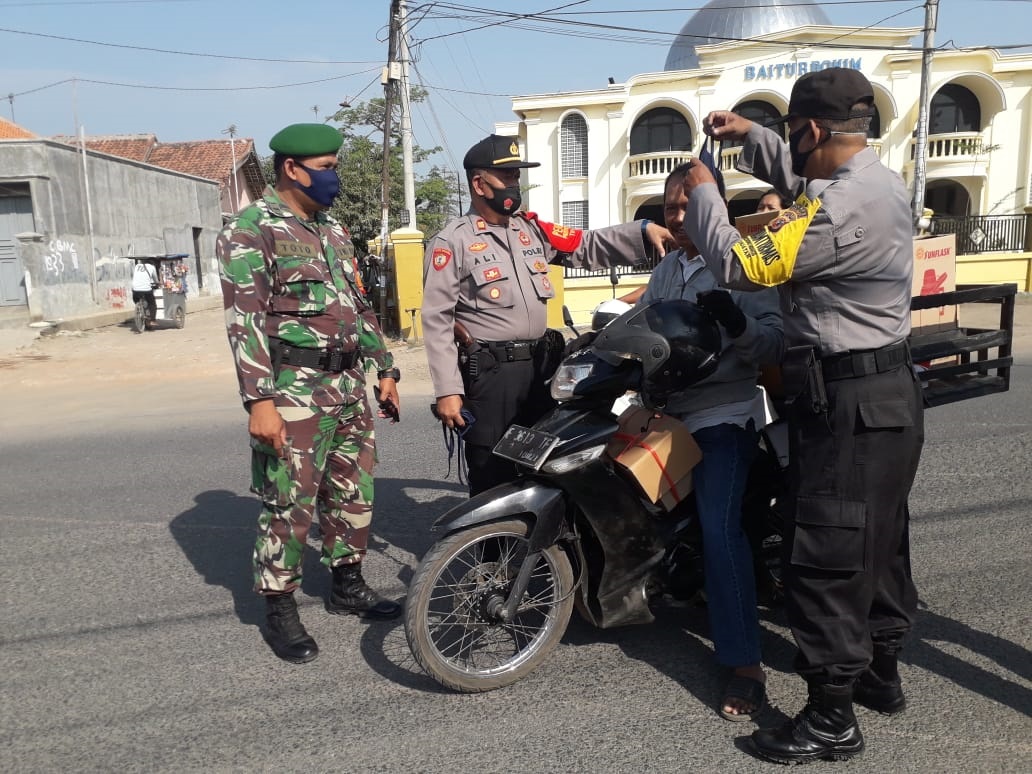 Razia Masker, Jajaran TNI dan Polri  Sasar Pengguna Jalan