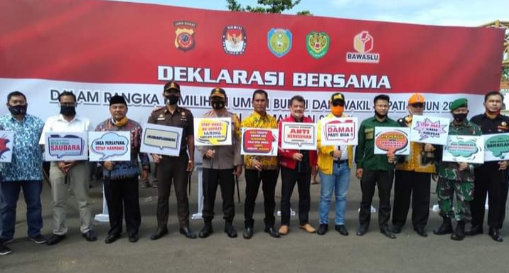 Polres Indramayu Inisiasi Deklarasi Bersama Pilkada Damai