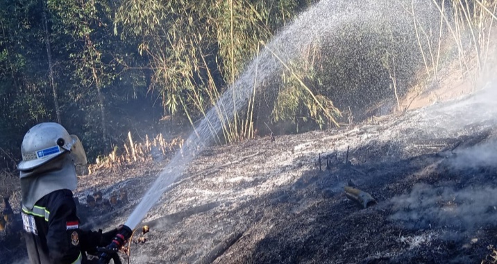 1.100 Meter Lahan Kebun di Kadugede Ludes Terbakar