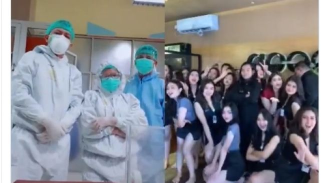 Video Reaksi Nakes Lihat Wanita Cantik Bergerombol Tanpa Masker
