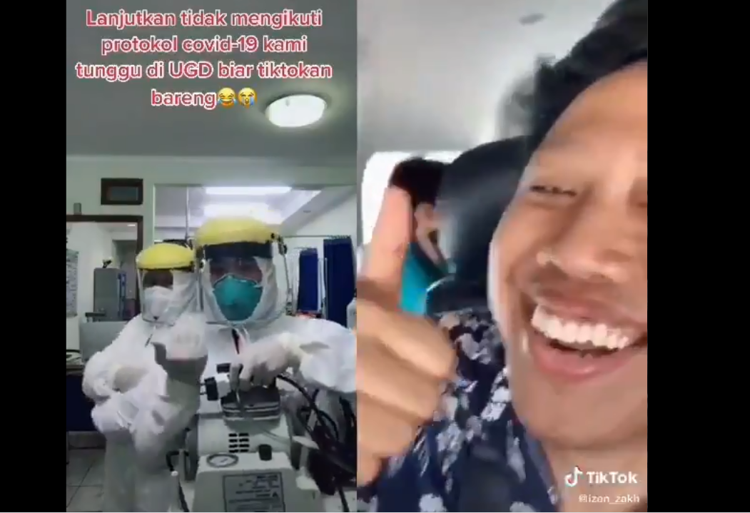 Video Reaksi Nakes Lihat Influencer Liburan