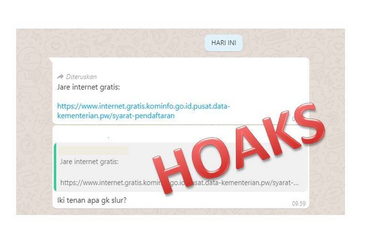 Link Pulsa Gratis Kominfo, Awas Jangan Diklik