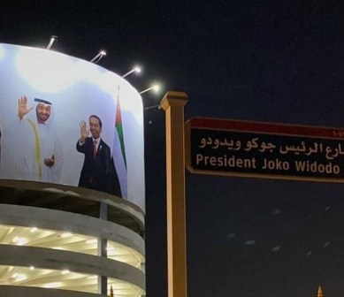 Di Abu Dhabi, Nama Presiden Jokowi Dijadikan Nama Jalan