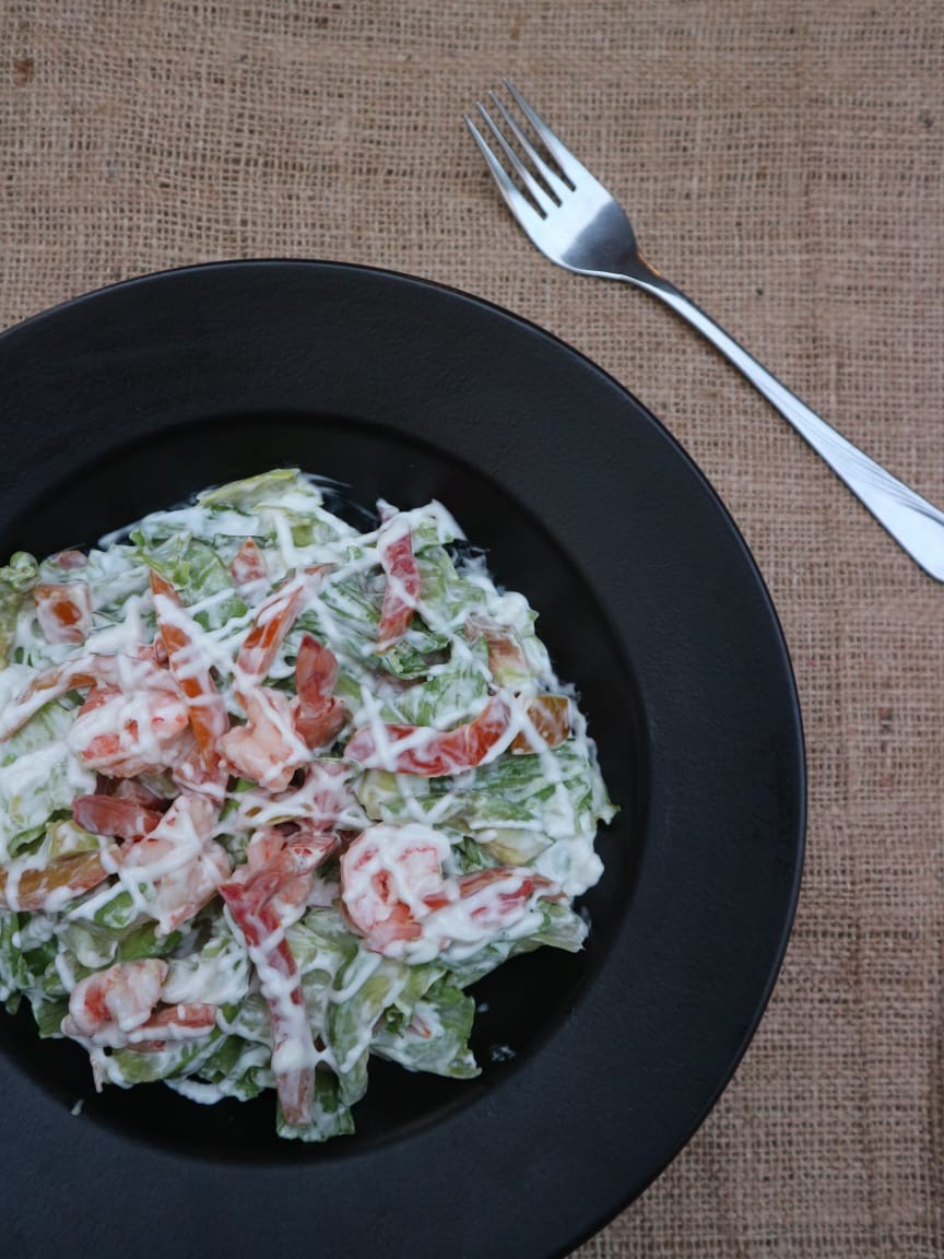 Prawn Salad Kaya Serat, Bisa Turunkan Kolesterol