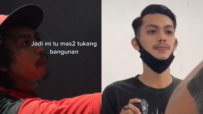 Tukang Bangunan Cukur Rambut dan Mendadak Ganteng, Ini Faktanya