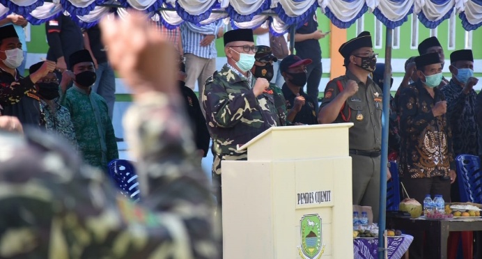 Bupati Acep Buka Diklatsar Banser Kuningan