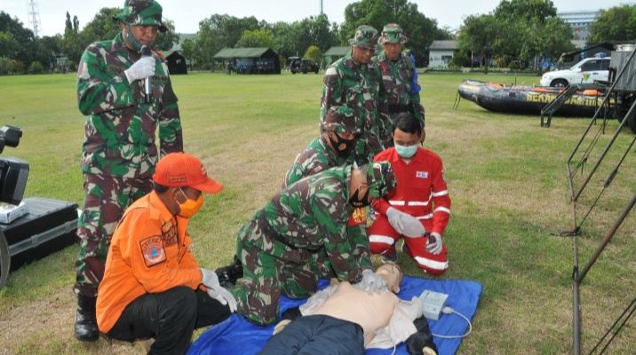 Mitigasi Bencana Alam, Korem 063/Gunung Jati Gelar Latihan Gabungan
