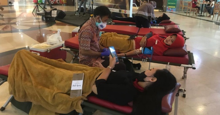 Sambut HUT Ke-24, Grage Mall Cirebon Gelar Donor Darah