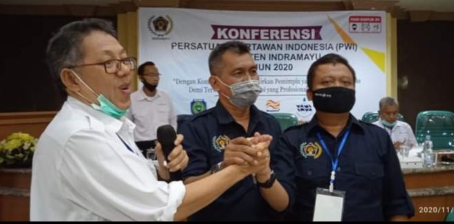 Dedi S Musashi Terpilih sebagai Ketua PWI Indramayu 2020-2023