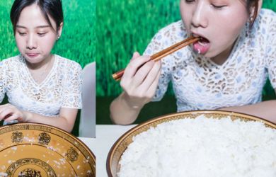 Edan, Saat Makan, Wanita Cantik Ini Bisa Habiskan 4 Kg Nasi Sekaligus