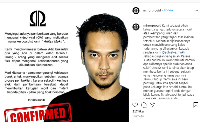 Aditya Mukti Dikaitkan dengan Pria di Video Dewasa Mirip Gisel, Begini Klarifikasinya