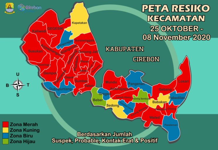 Hanya Tersisa Dua Zona Hijau di Kabupaten Cirebon, Kecamatan Ini