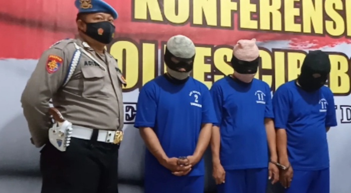 Buser Polres Ciko Ringkus 3 dari 5 Komplotan Pelaku Ganjal ATM Lintas Kota